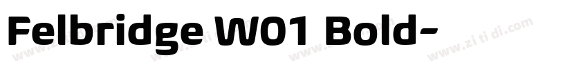 Felbridge W01 Bold字体转换